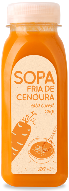 Sopa fria de cenoura